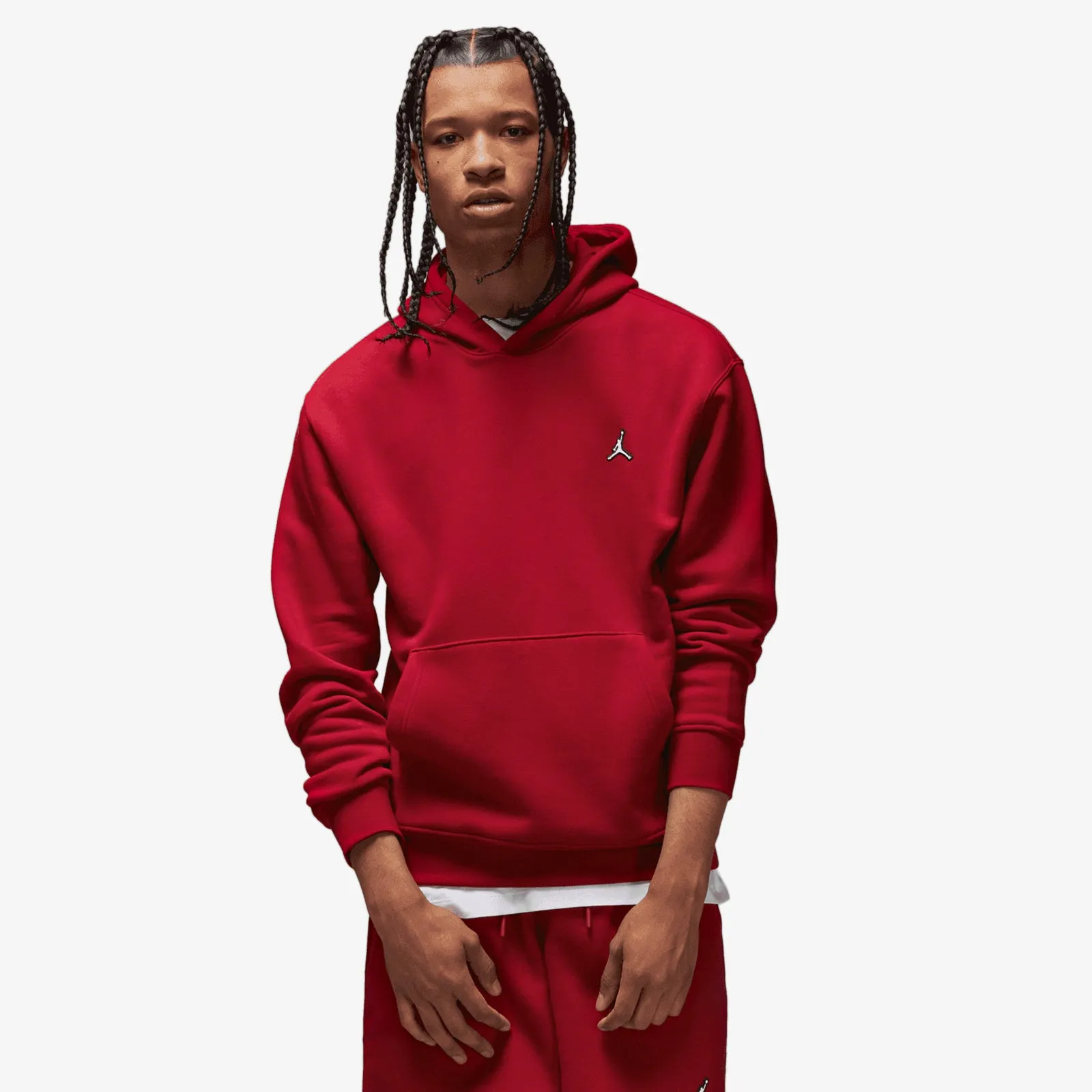 Jordan Essentials Fleece Pullover Hoodie - Red