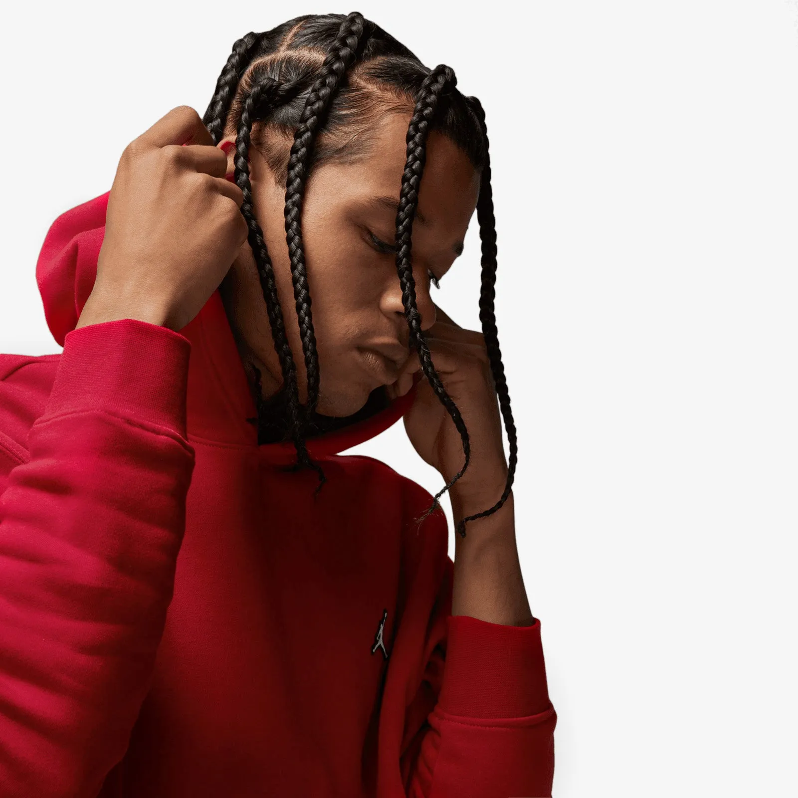 Jordan Essentials Fleece Pullover Hoodie - Red
