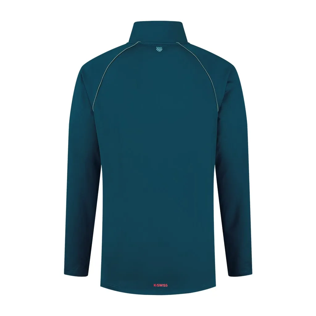 K-Swiss Tac Hypercourt Tennis Tracksuit Jacket 5 - Blue Opal
