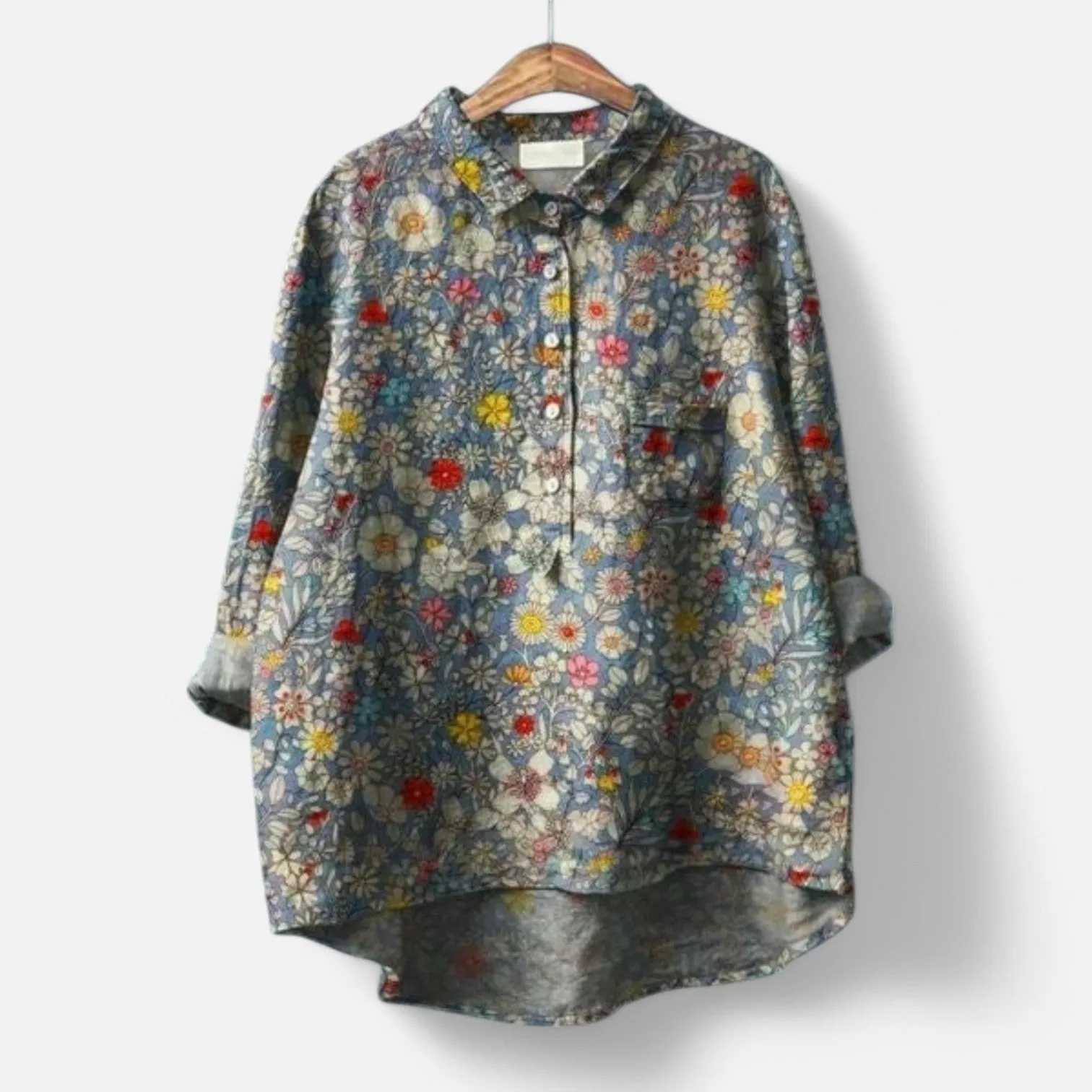 Kiara™ | Chic Floral Loose Fit Blouse