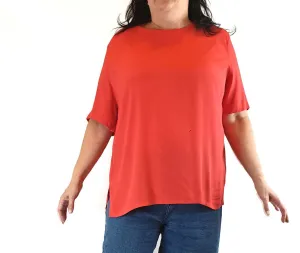 K.T.Creations red/coral red top size 20