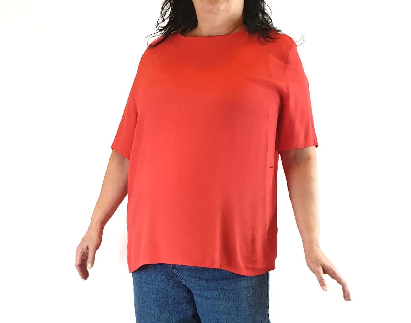 K.T.Creations red/coral red top size 20
