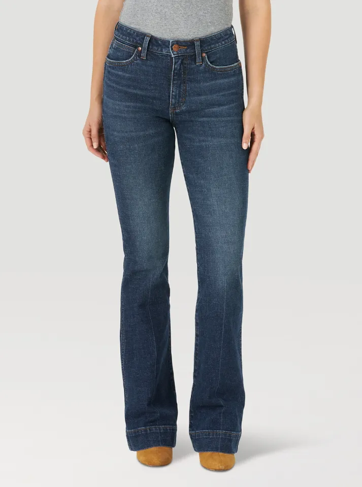 LADIES SARA WRANGLER RETRO TROUSER JEAN