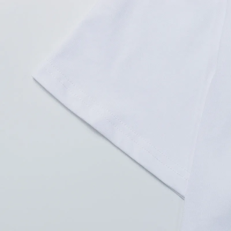 LANVIN Letter Embroidery Logo T-Shirt White