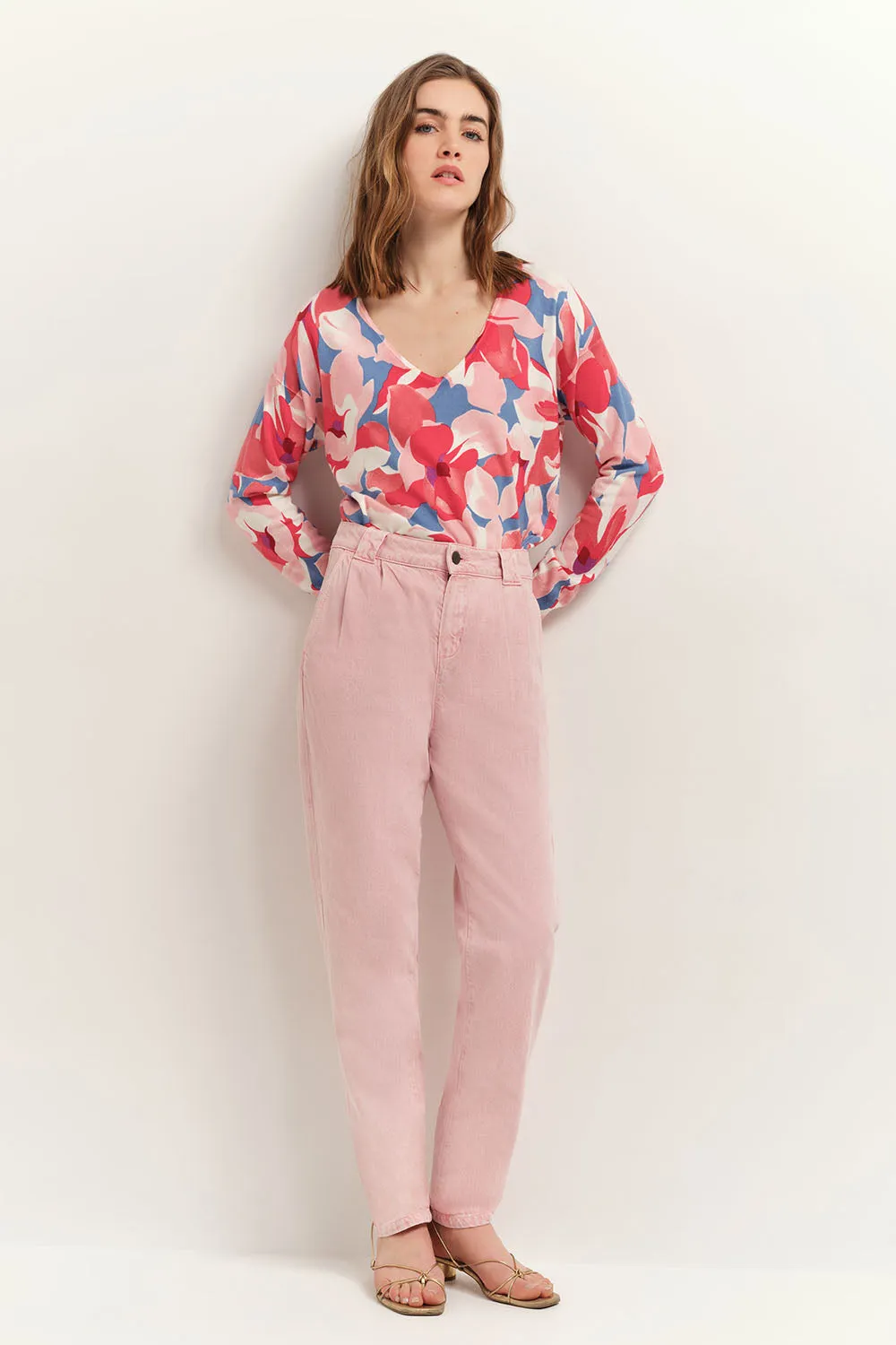 LE PLAY - Jean tappered candy 7/8e