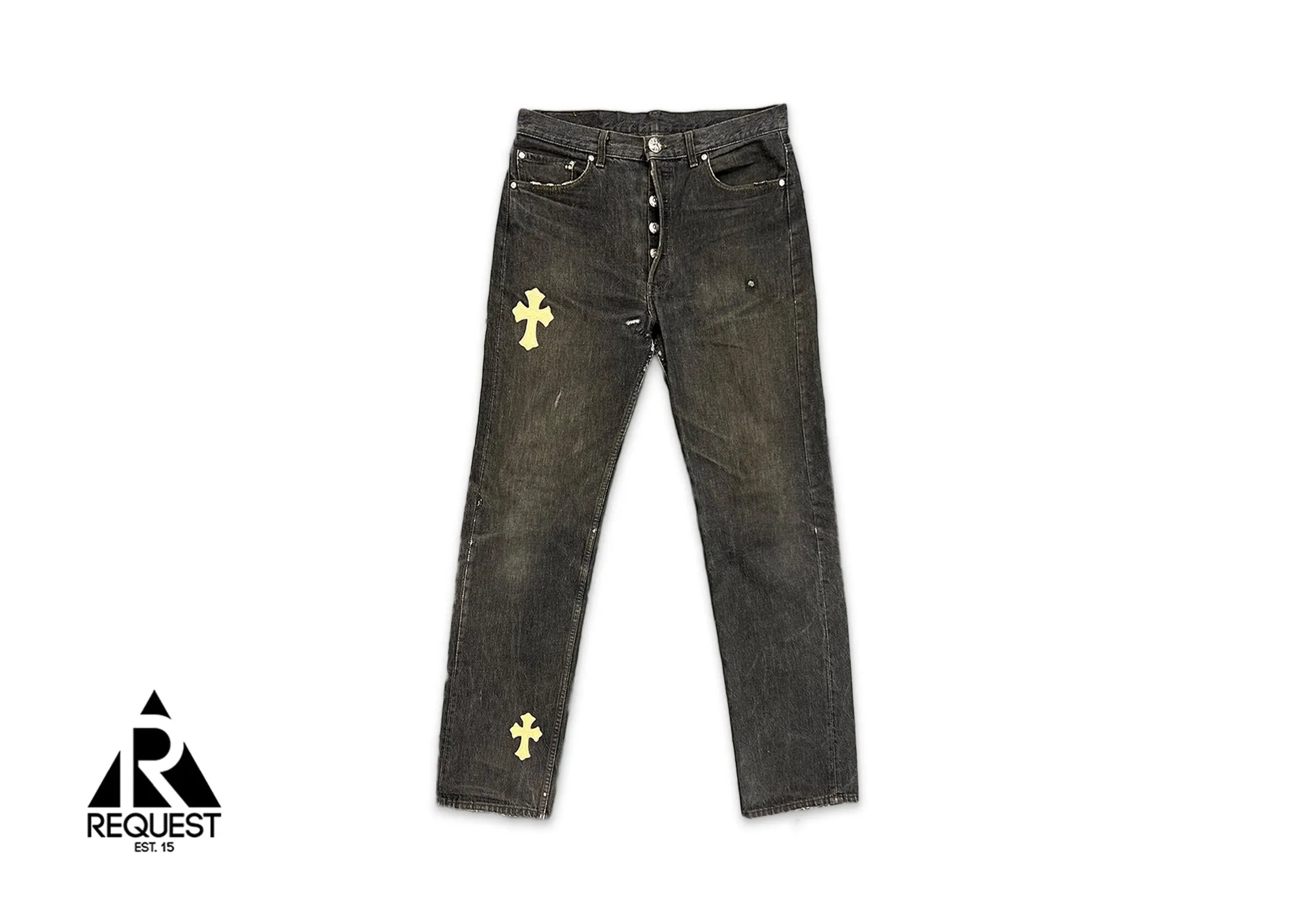 Levi's Black Denim "Gold Crosses"