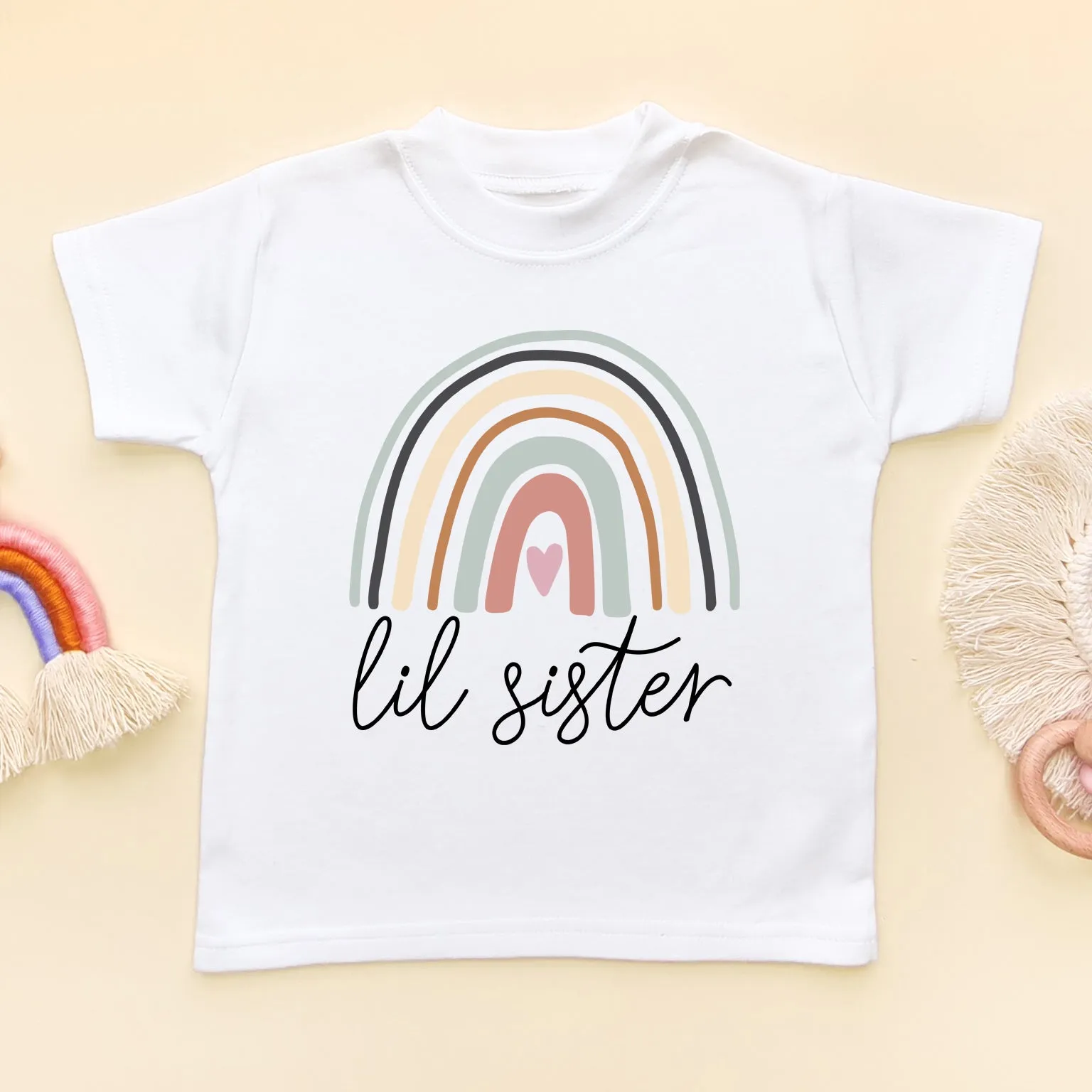 Lil Sister Rainbow T Shirt