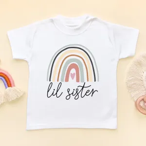 Lil Sister Rainbow T Shirt