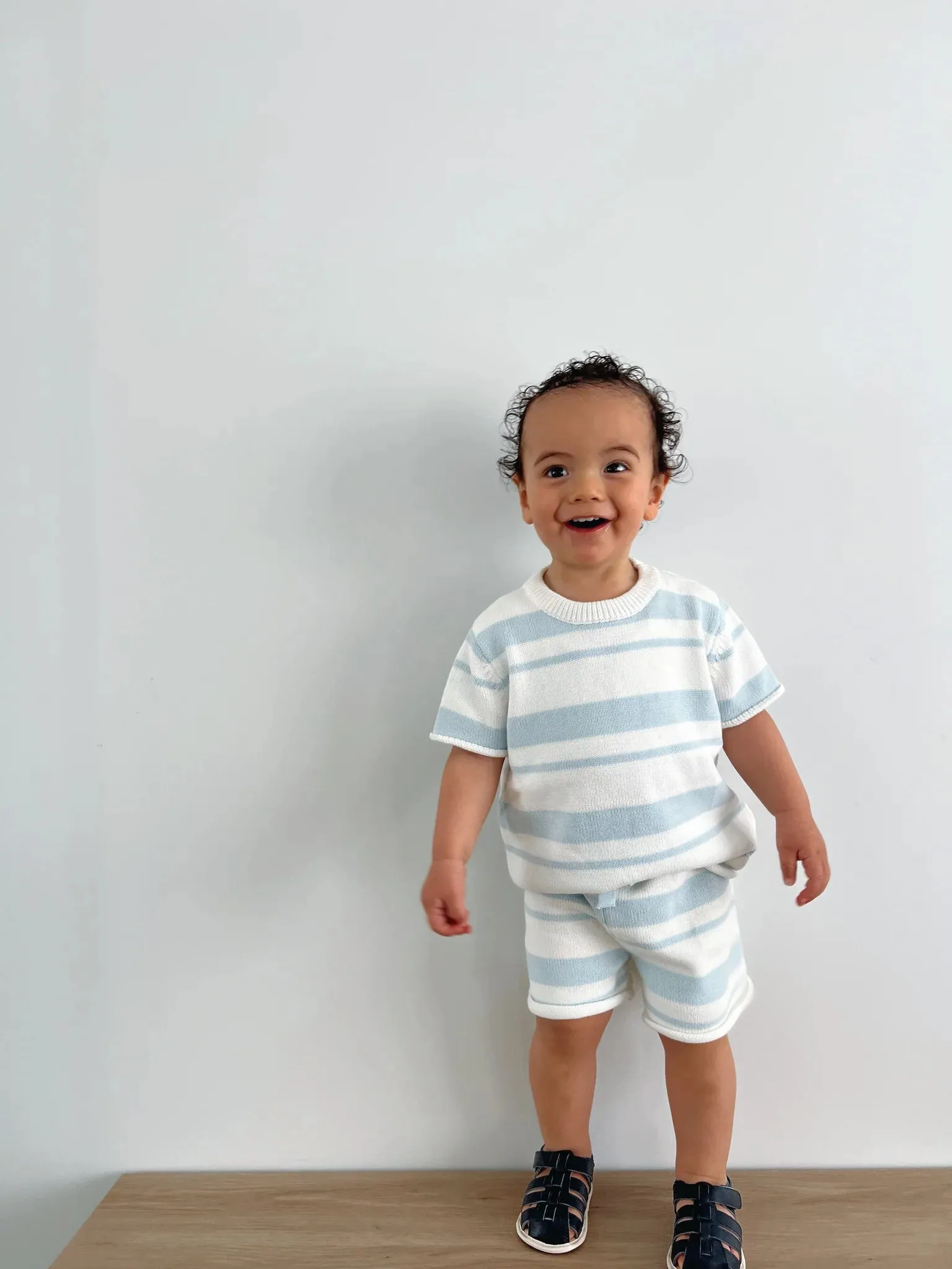 Lilla Hjärtat - Knitted Shorts | Ocean
