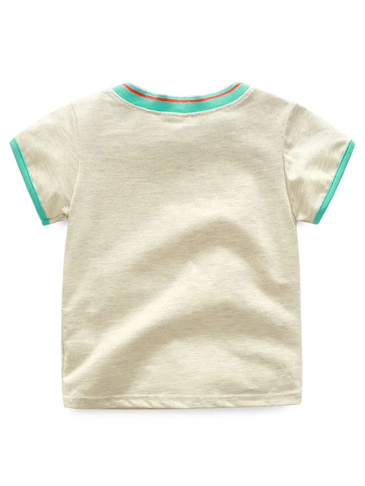 Little Boys Animal Print T-shirt