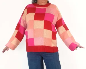 Little Party dress pink-toned knit jumper size XL
