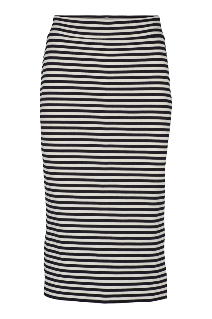 Ludmilla Long Skirt - Whisper White/Black