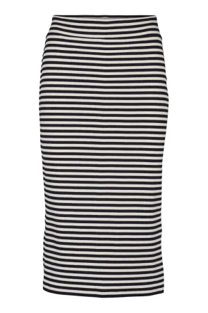 Ludmilla Long Skirt - Whisper White/Black