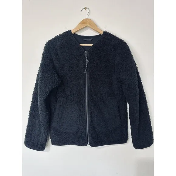 LULULEMON Oh So Sherpa Full Zip Jacket Black Size 4 Fleece Pullover $168 MSRP