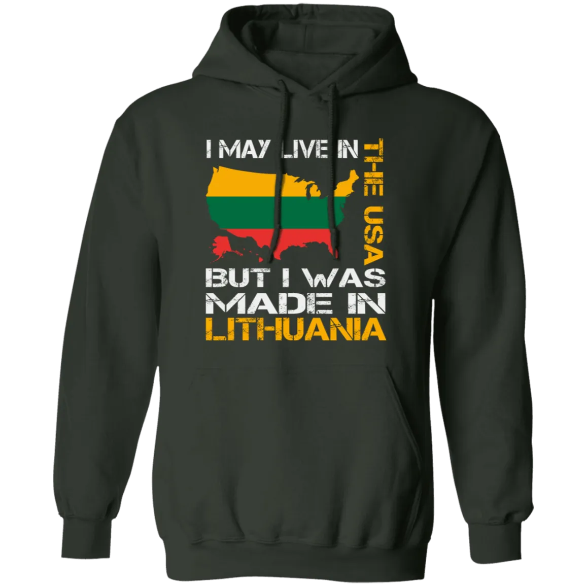 Made in Lithuania - Men/Women Unisex Comfort Pullover Hoodie