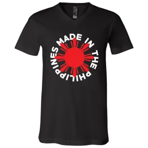 Made in the Philippines Red Sun Unisex Jersey V-Neck T-Shirt