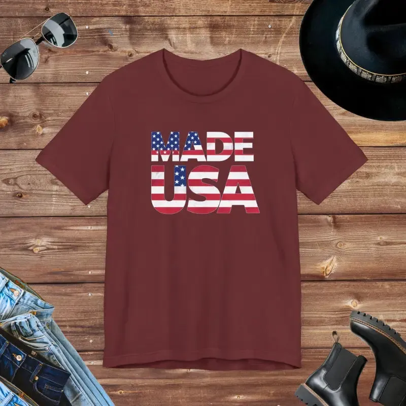 Made Usa Cozy Unisex Tee with Sustainable Cotton