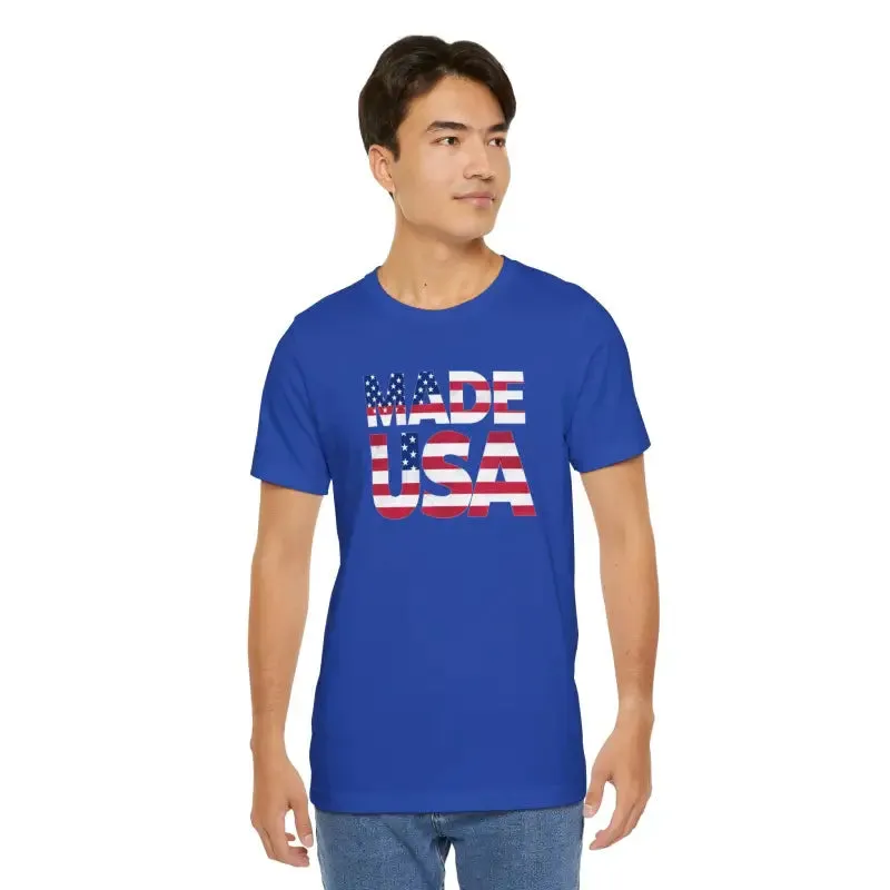 Made Usa Cozy Unisex Tee with Sustainable Cotton