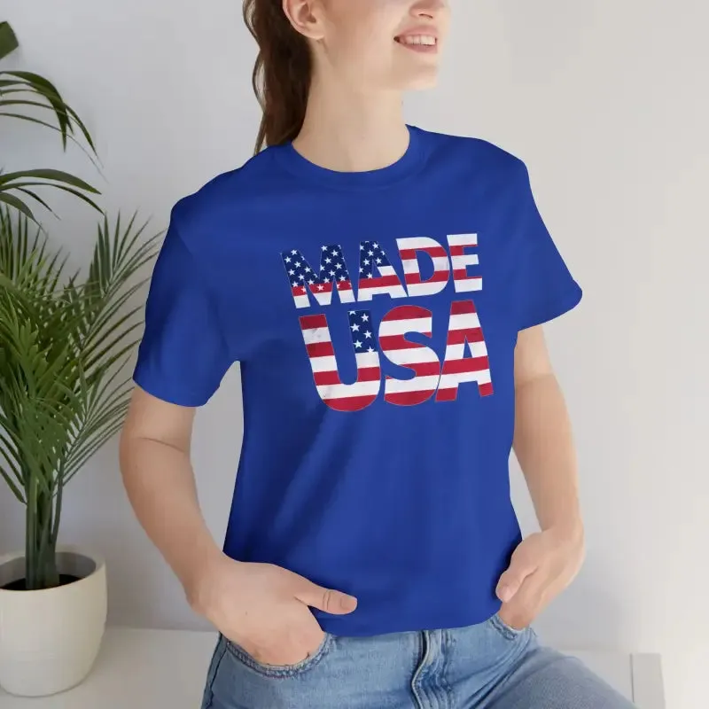 Made Usa Cozy Unisex Tee with Sustainable Cotton