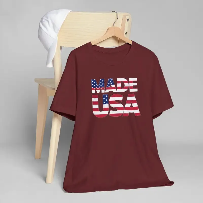 Made Usa Cozy Unisex Tee with Sustainable Cotton