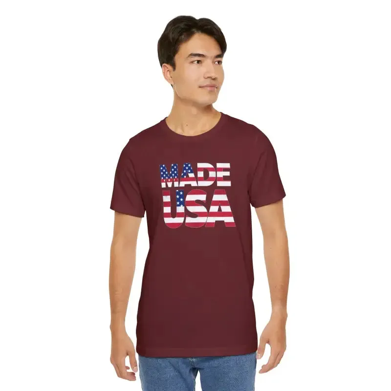 Made Usa Cozy Unisex Tee with Sustainable Cotton