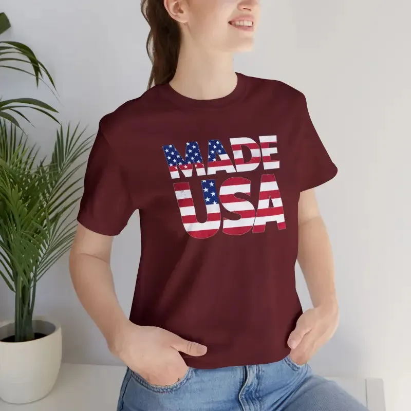 Made Usa Cozy Unisex Tee with Sustainable Cotton
