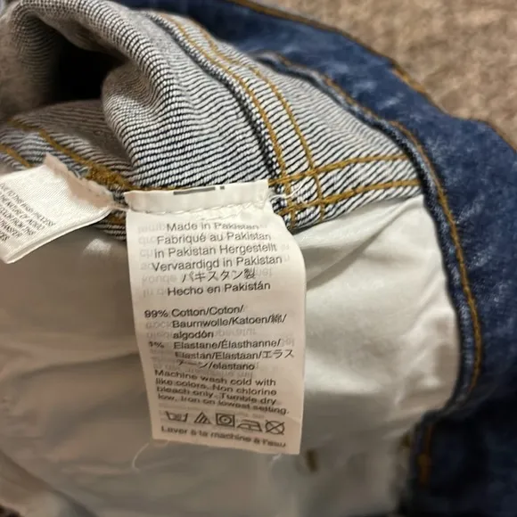 Madewell button up jeans skirt