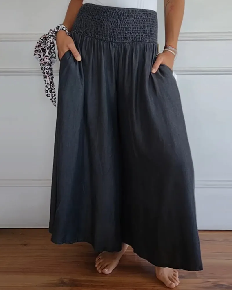 Maria - Elastic Waist Trousers