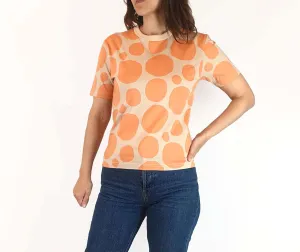 Marimekko   Uniqlo orange print top size XXS (large fit, fits 6-8)
