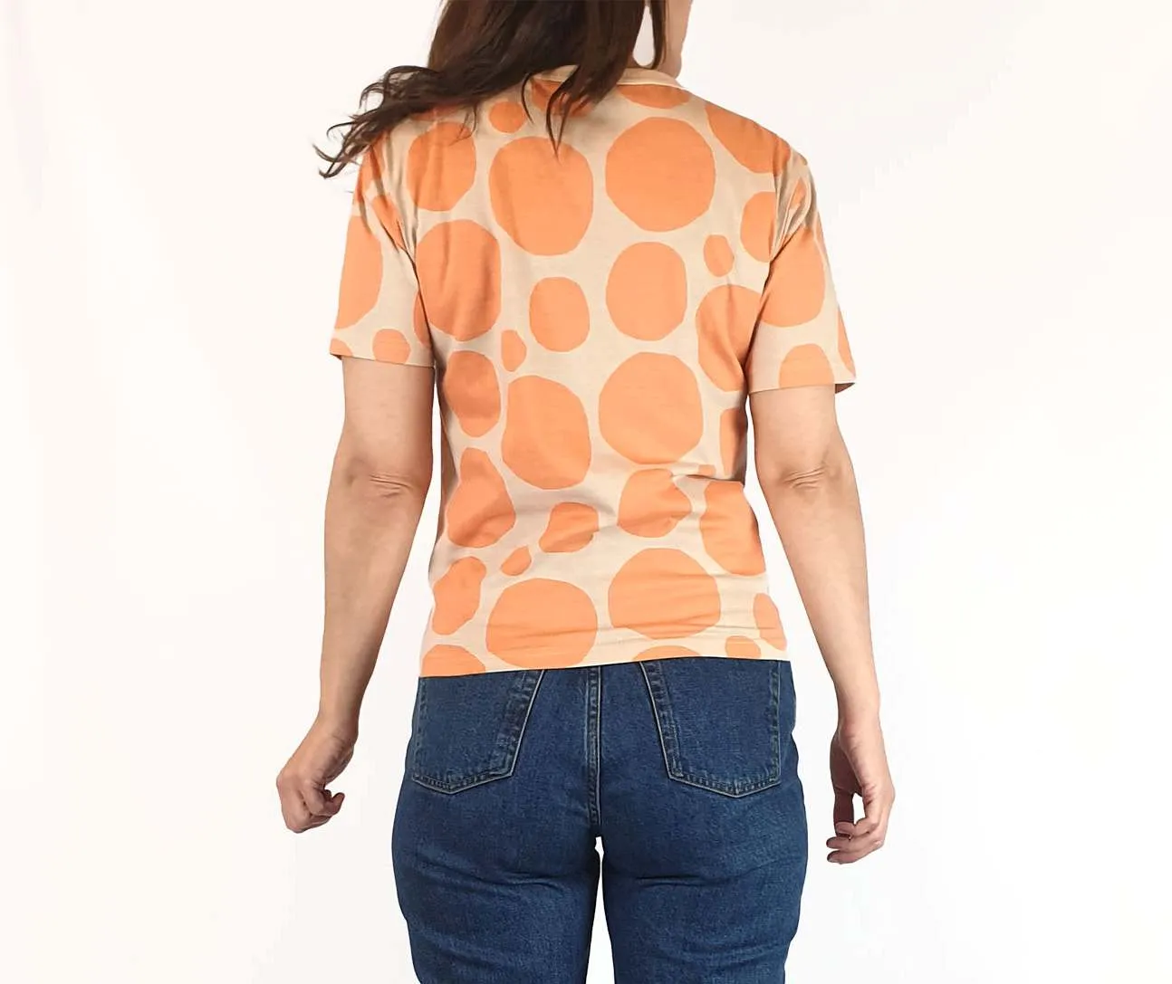 Marimekko   Uniqlo orange print top size XXS (large fit, fits 6-8)