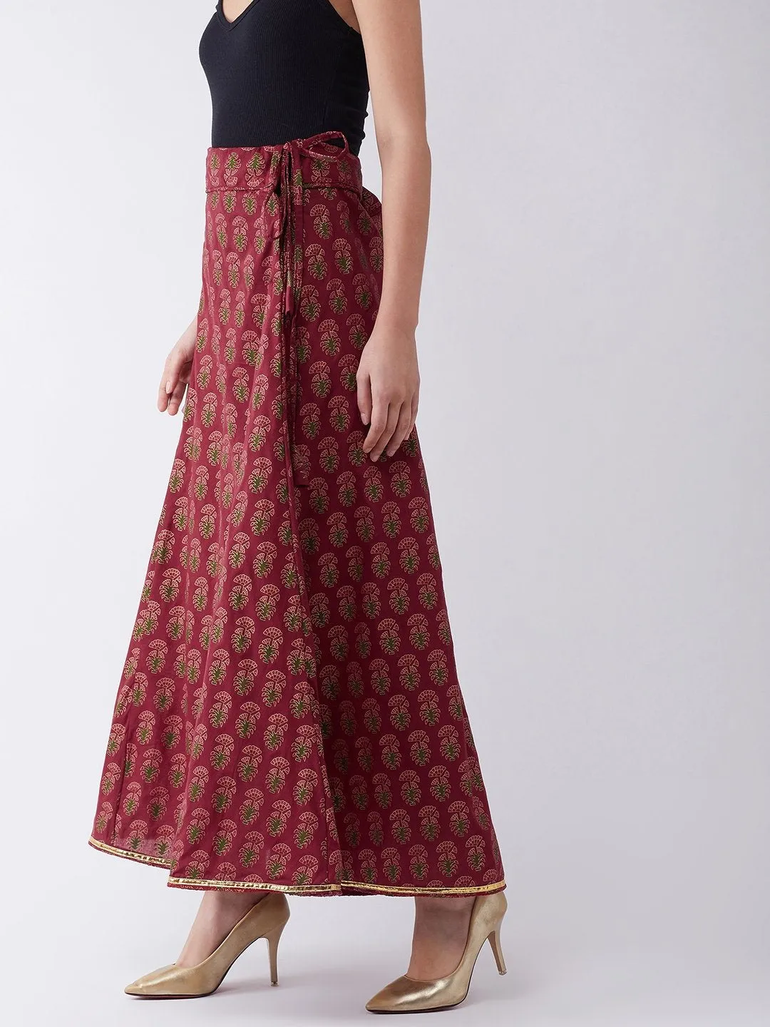 Maroon Skirt