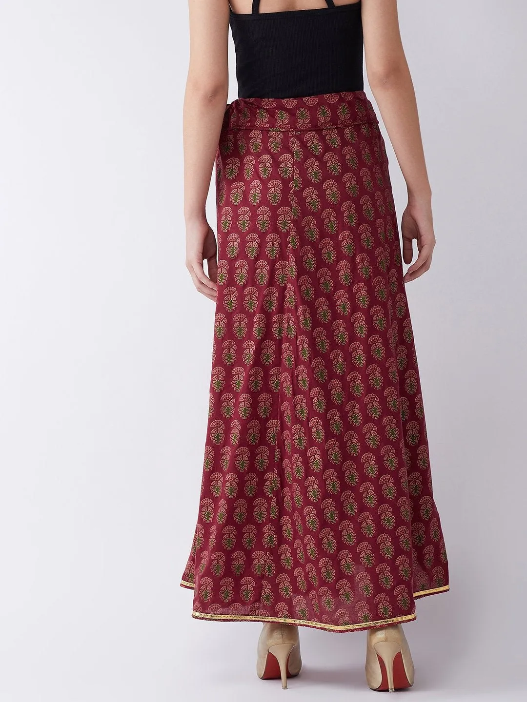 Maroon Skirt