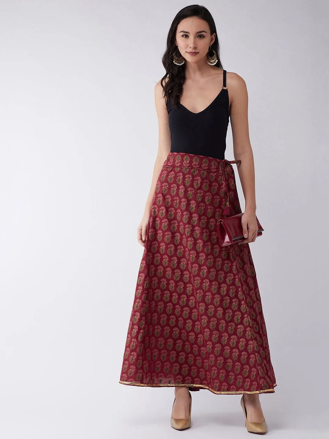Maroon Skirt