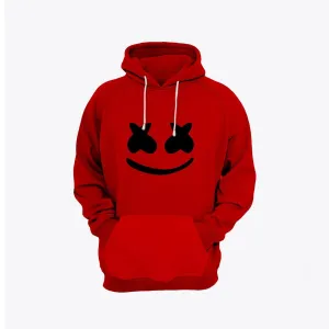 Marshmellow Printed Fleece Full Sleeves Pull Over Hoodie For Men And Women