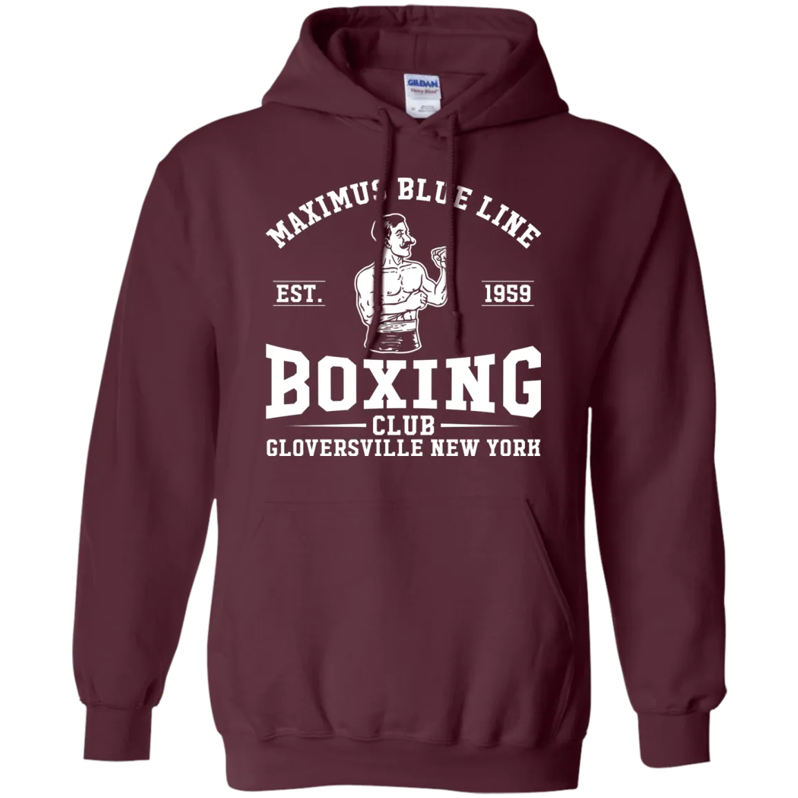 Maximus Blue Line Boxing Club  Hoodie 8 oz.