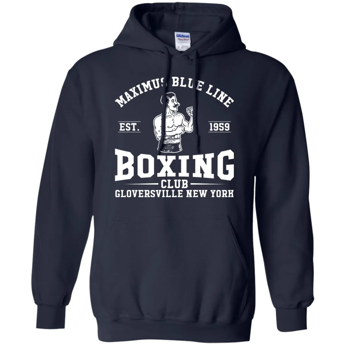 Maximus Blue Line Boxing Club  Hoodie 8 oz.