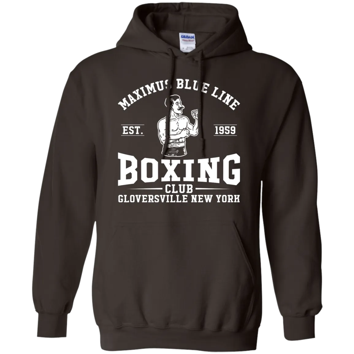 Maximus Blue Line Boxing Club  Hoodie 8 oz.