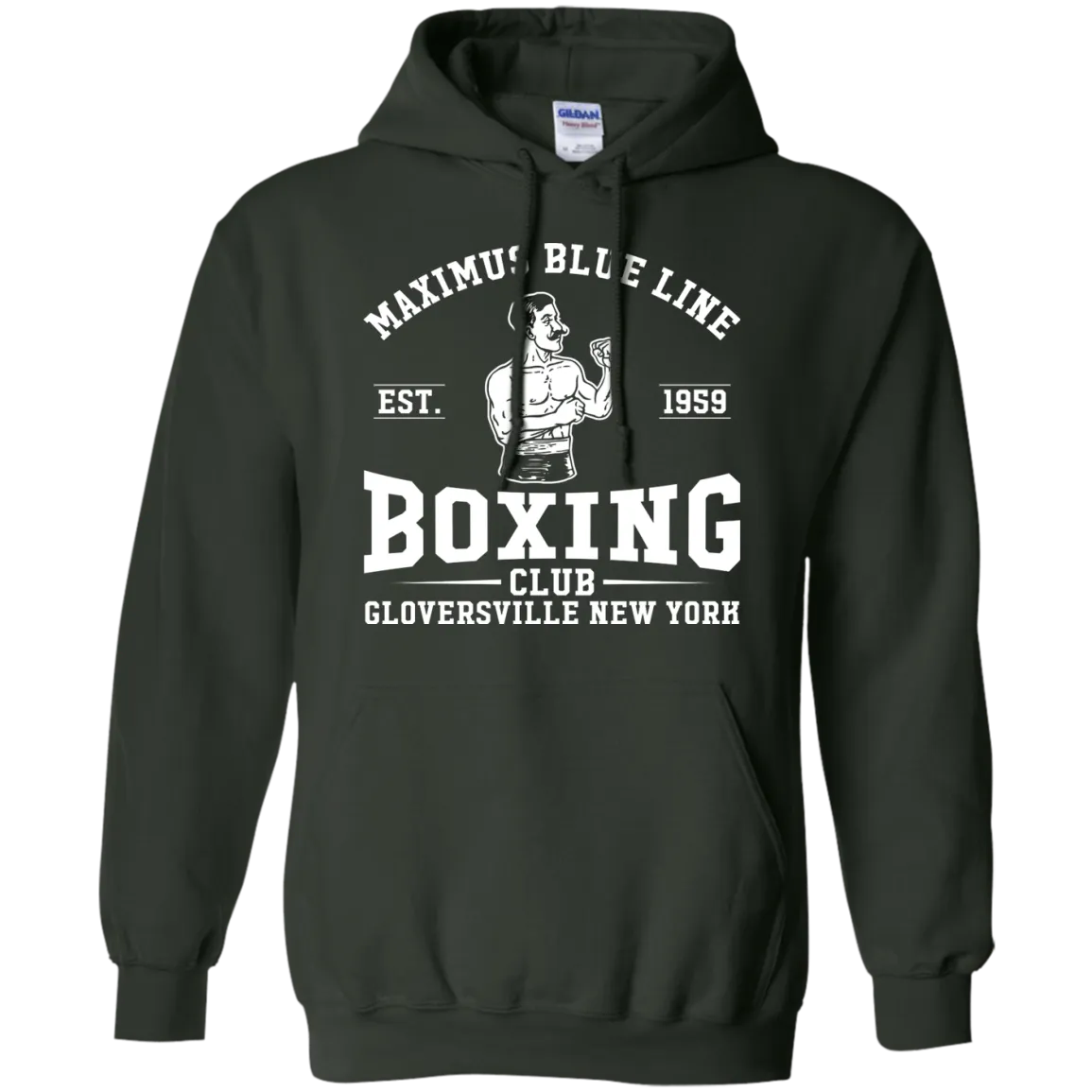 Maximus Blue Line Boxing Club  Hoodie 8 oz.