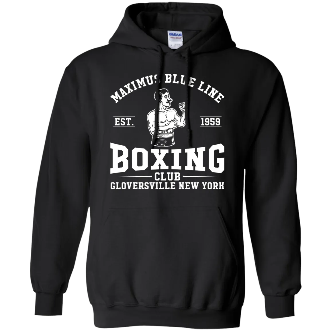 Maximus Blue Line Boxing Club  Hoodie 8 oz.