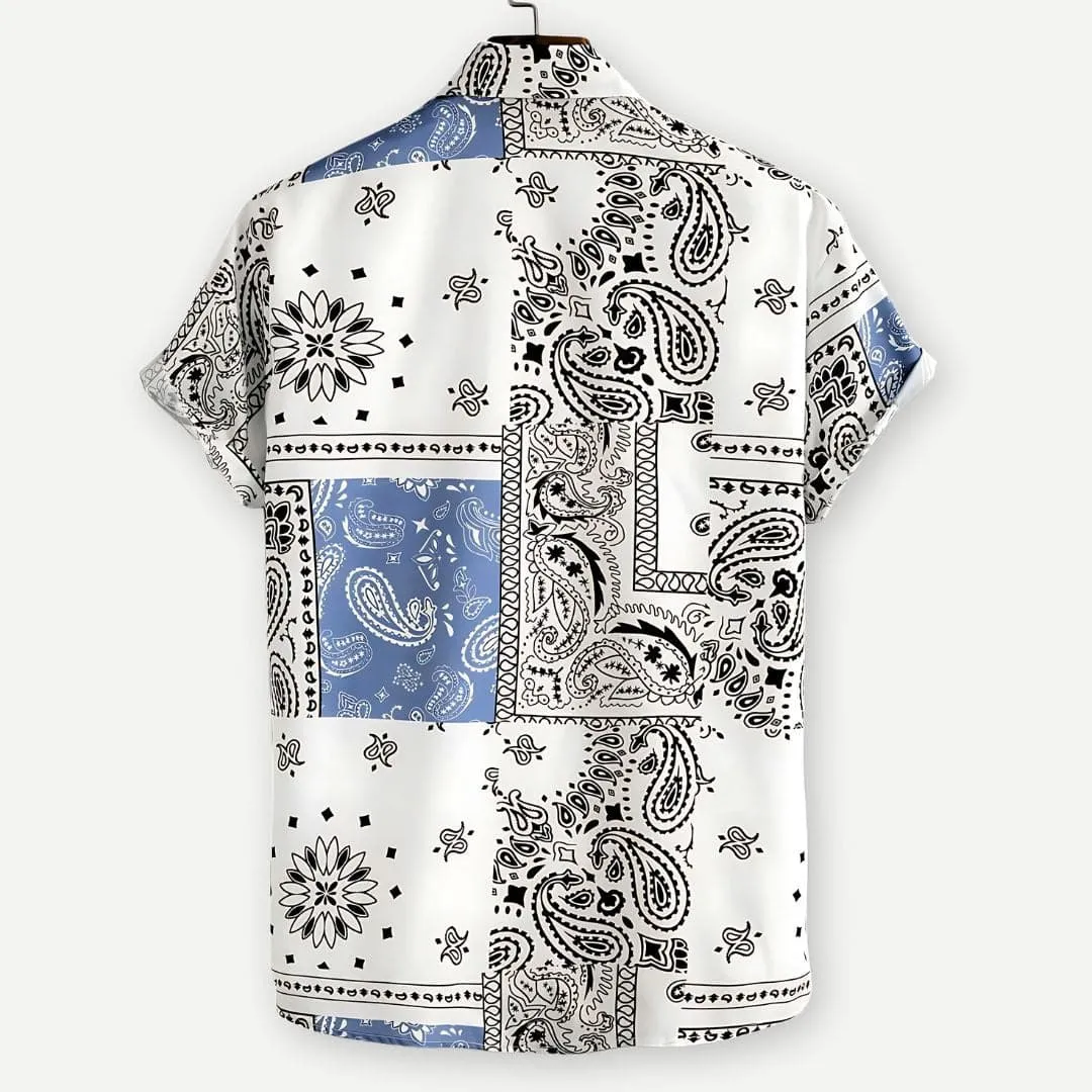 Men’s Casual Fit Paisley Pattern Shirt