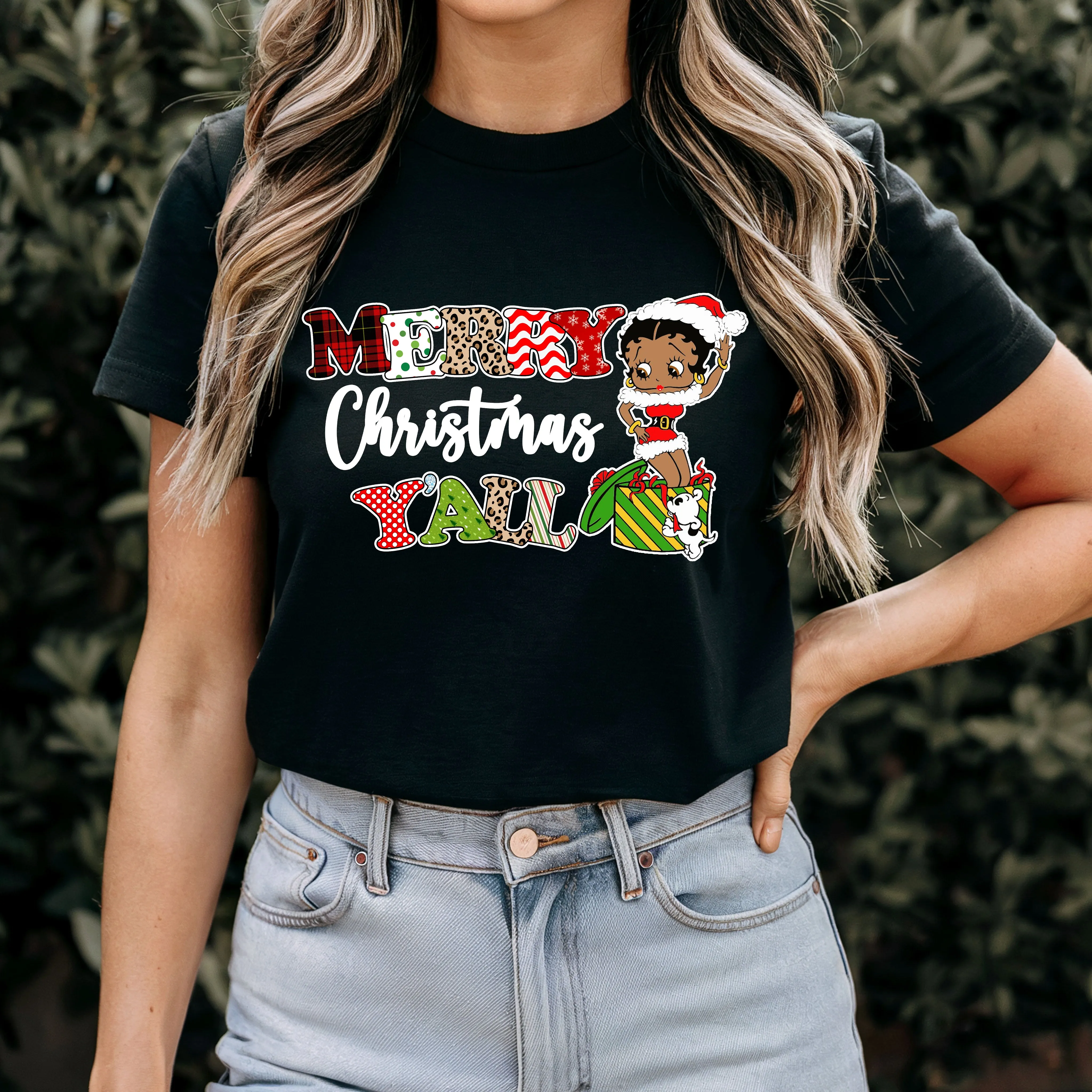 Merry Christmas You All Shirt, Christmas T-Shirt, Funny Christmas Shirt, Christmas Gifts, Betty Boop Christmas Shirt, Cute Christmas Shirt