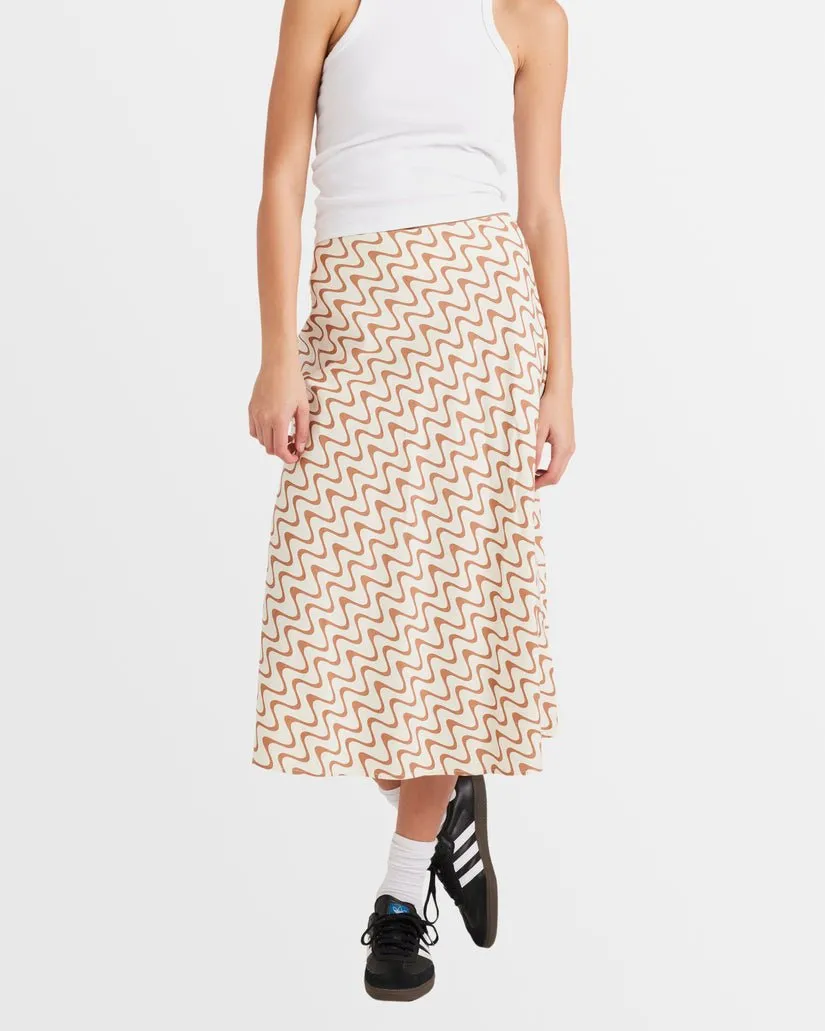 MOD WAVES ANNIKA MIDI SKIRT