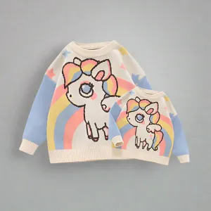 Mommy and Me Unicorn Sweater - Fall and Winter