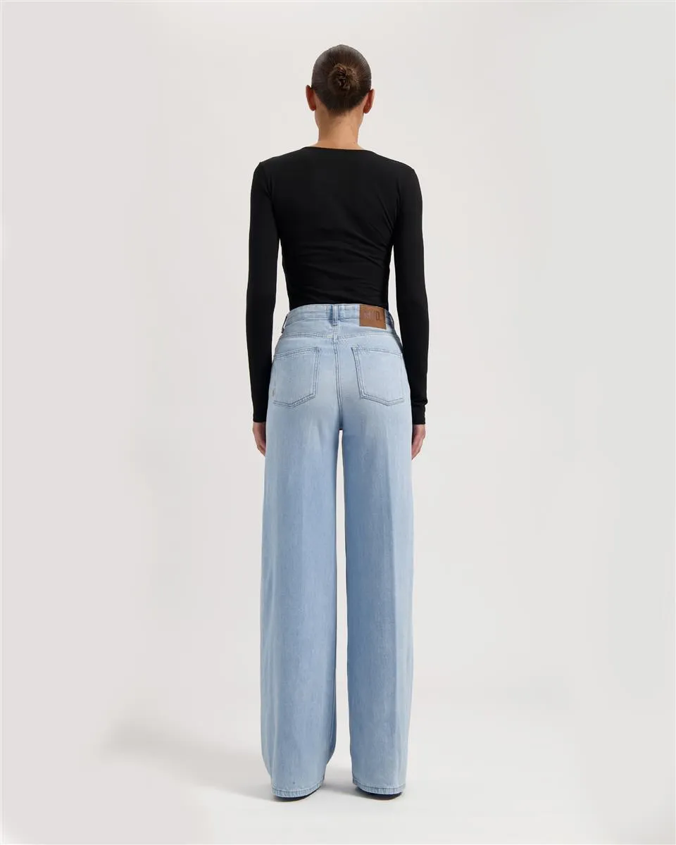 MUD JEANS Sara High Loose Flow stone vintage