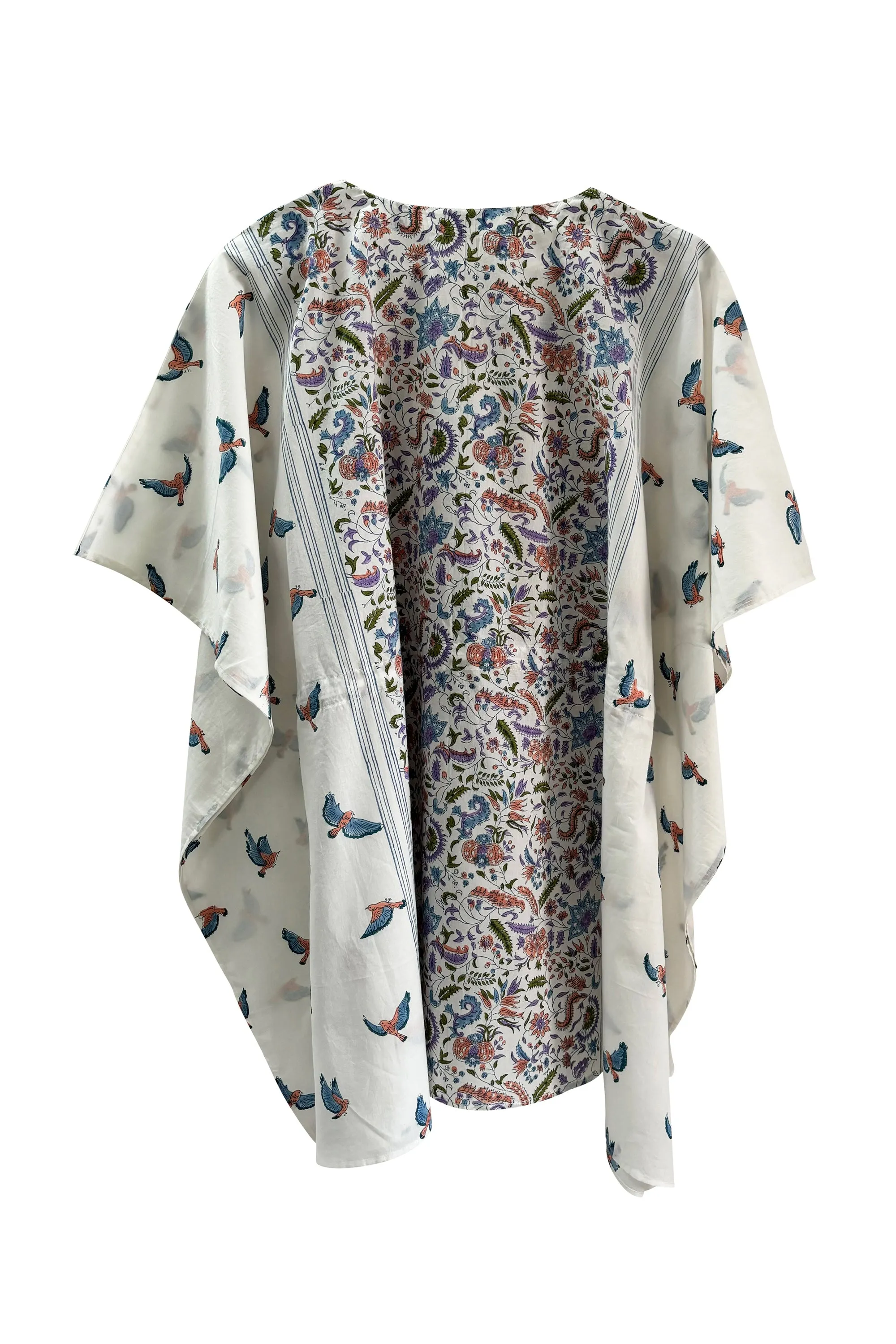 NEW! Cotton Kaftan Short Bird Pastel