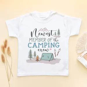 Newest Member Of The Camping Crew Toddler & Kids T Shirt