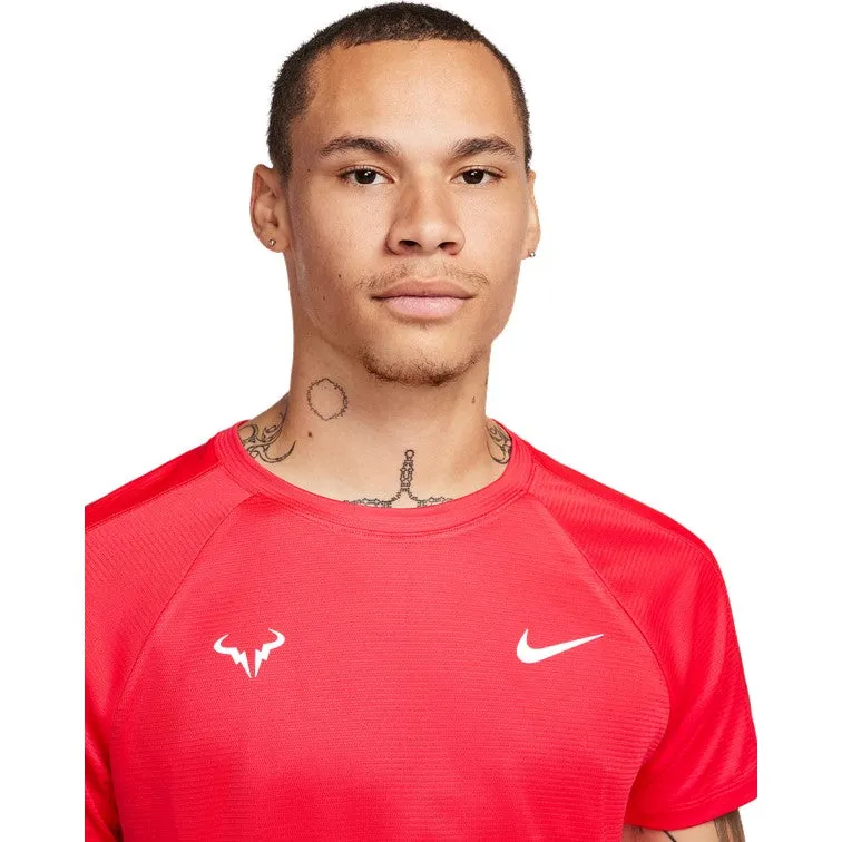 Nike Court Dri FIT Rafa Challenger Siren Red & White Men's Shirt