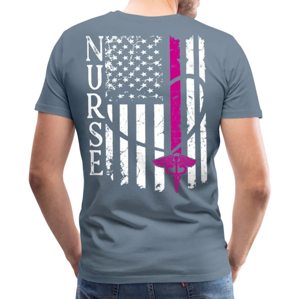 Nurse Flag Men's Premium T-Shirt (CK1392) Updated
