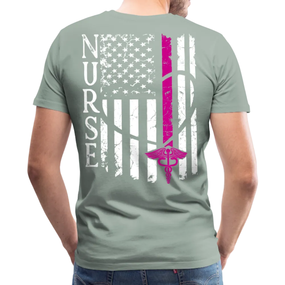 Nurse Flag Men's Premium T-Shirt (CK1392) Updated