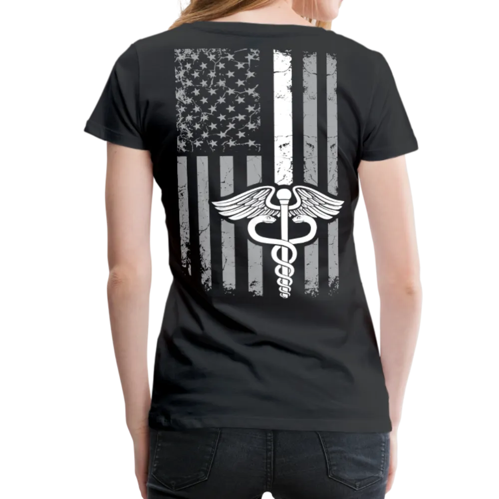Nurse Flag White Women’s Premium T-Shirt (CK1600)